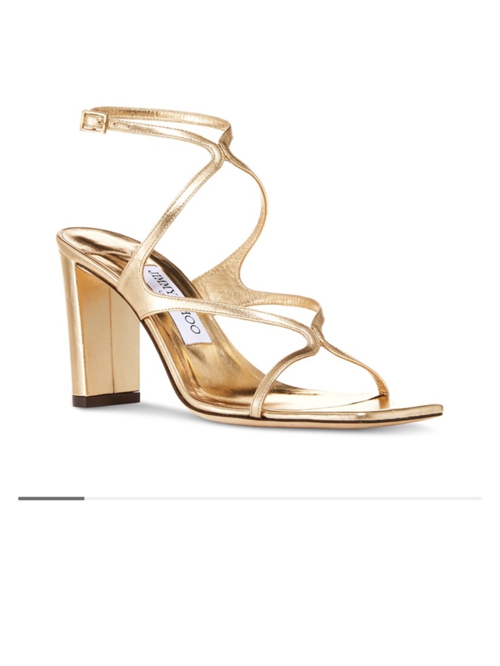 Jimmy Choo Women’s 85 Azie High Heel Sandals gold